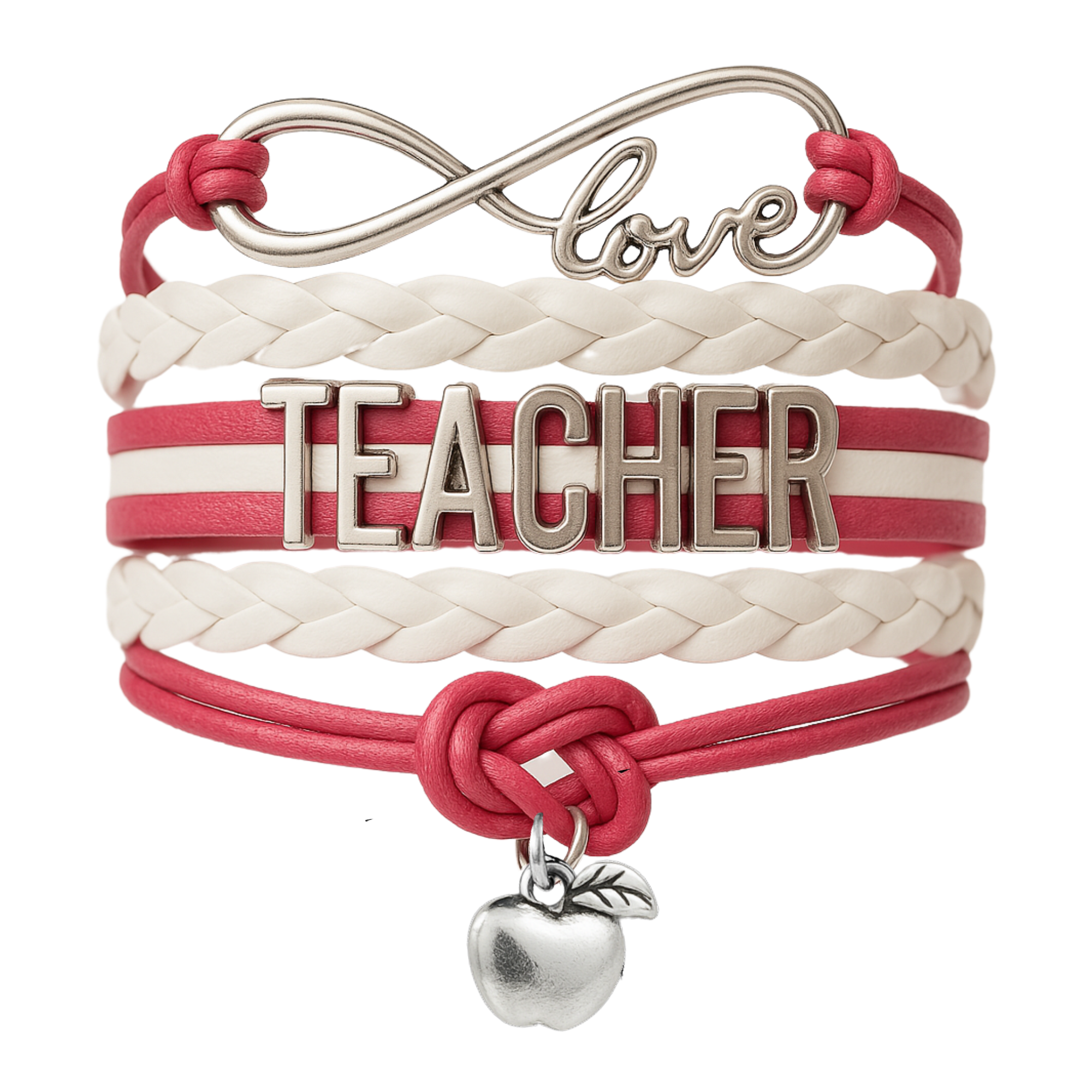 Teacher Infinity Bracelet - Pick Colors