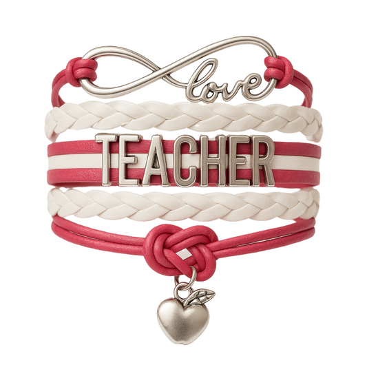 Teacher Infinity Bracelet - Pink