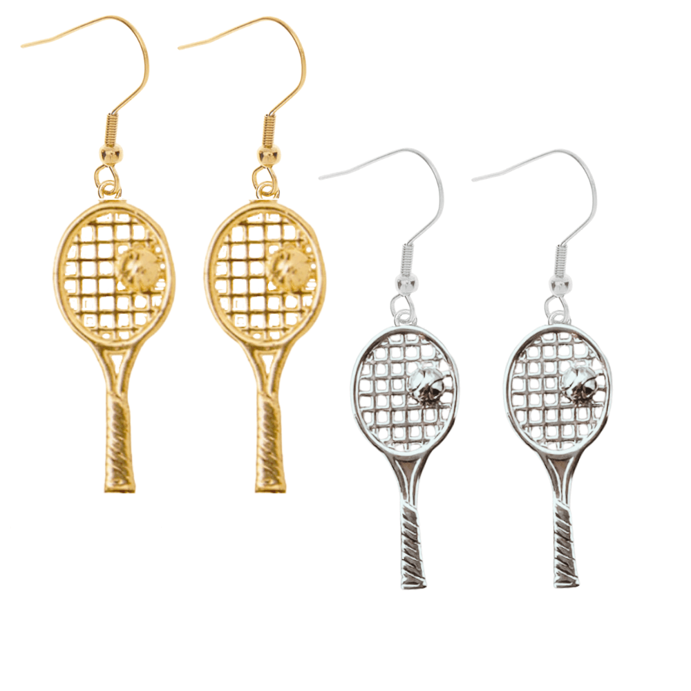 Tennis Racket Dangle Earrings