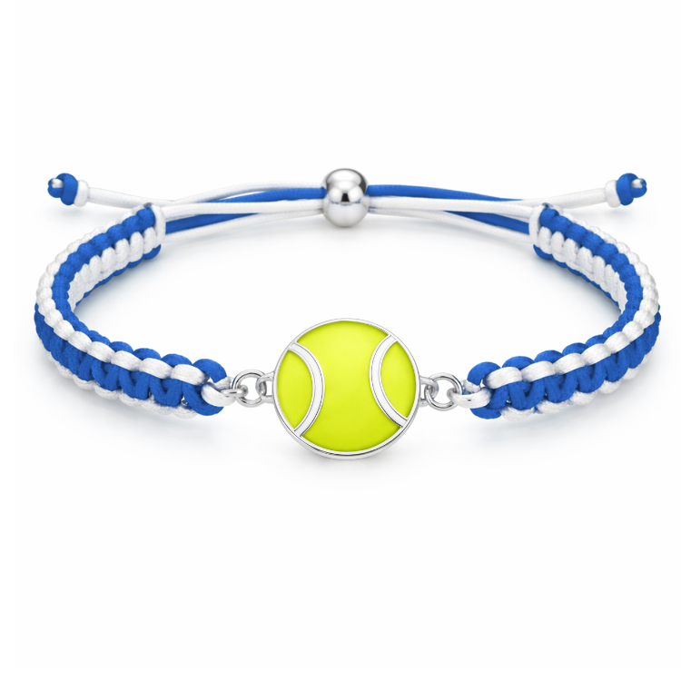Tennis Ball Multi Colored Rope Bracelet - Pick Colors
