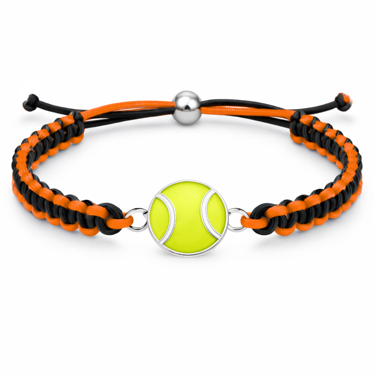 Tennis Ball Multi Colored Rope Bracelet - Pick Colors