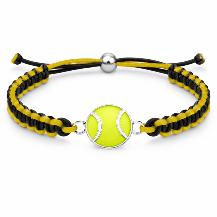 Tennis Ball Multi Colored Rope Bracelet - Pick Colors