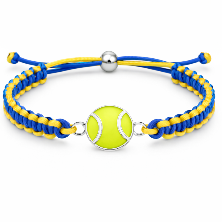 Tennis Ball Multi Colored Rope Bracelet - Pick Colors