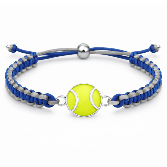 Tennis Ball Multi Colored Rope Bracelet - Pick Colors