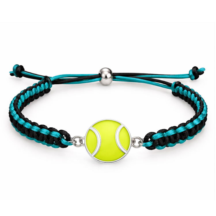 Tennis Ball Multi Colored Rope Bracelet - Pick Colors