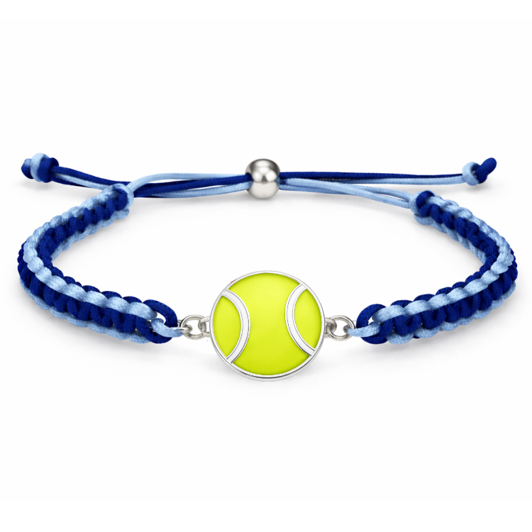 Tennis Ball Multi Colored Rope Bracelet - Pick Colors