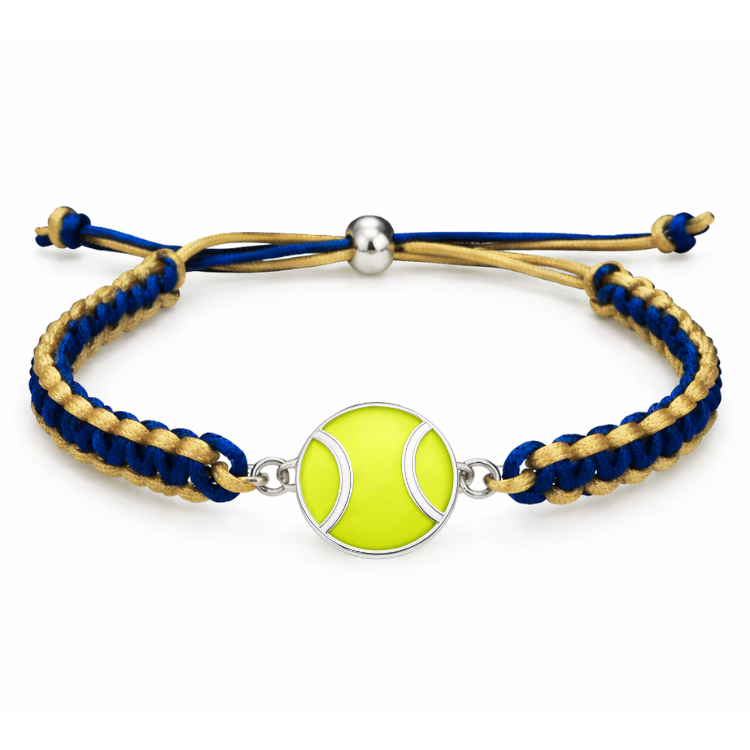 Tennis Ball Multi Colored Rope Bracelet - Pick Colors