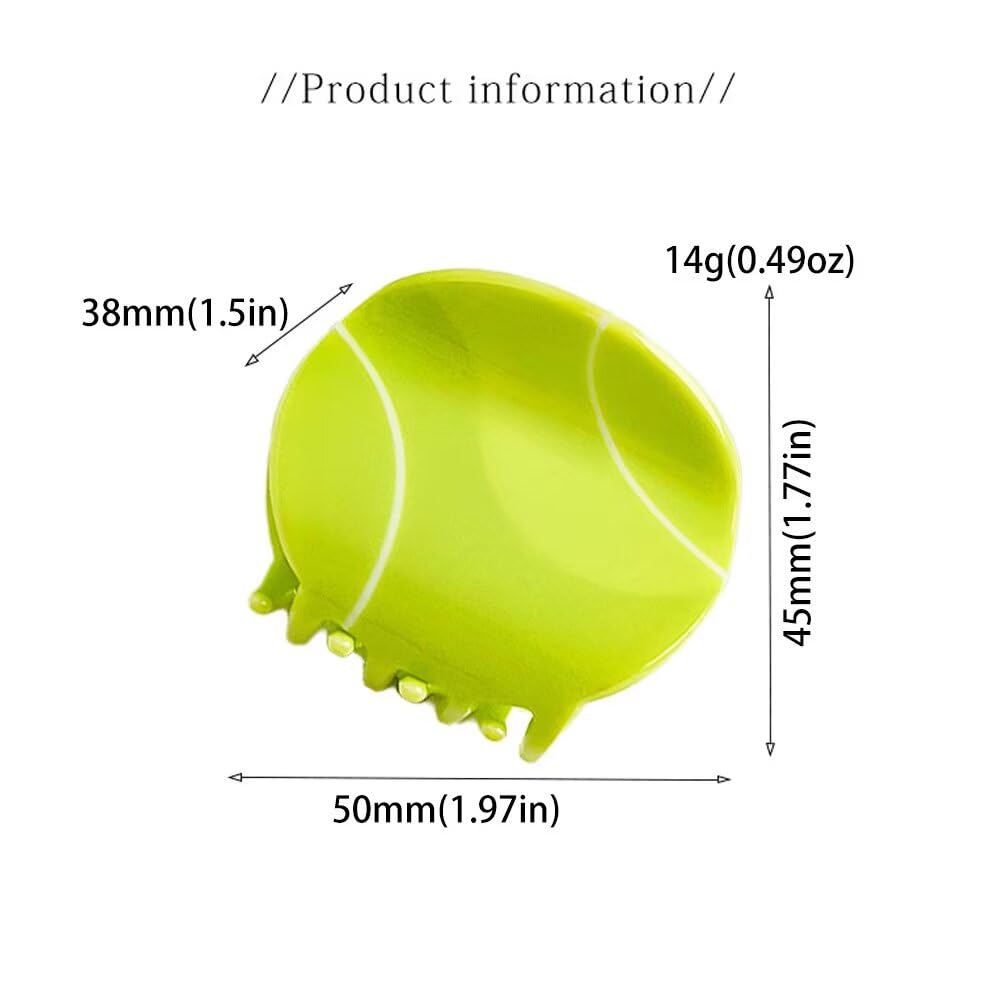 Tennis Ball Hair Claw Clip