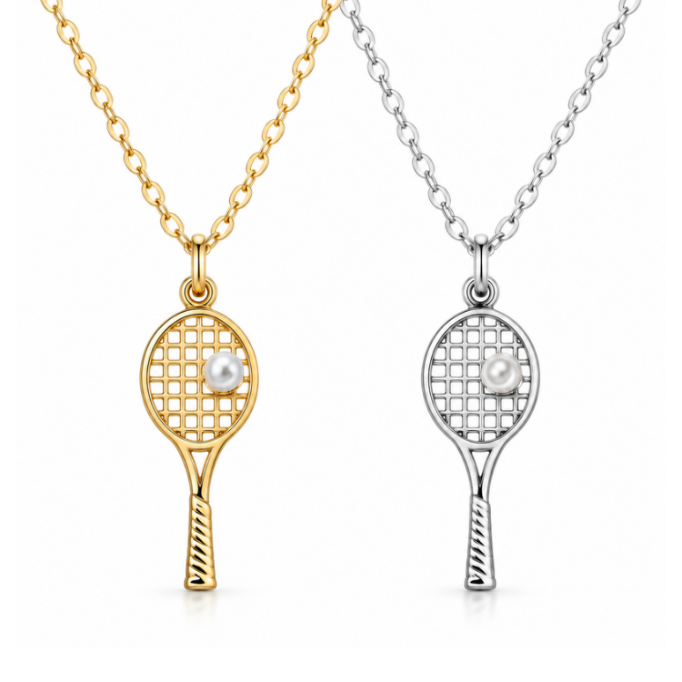 Tennis Pearl Necklace