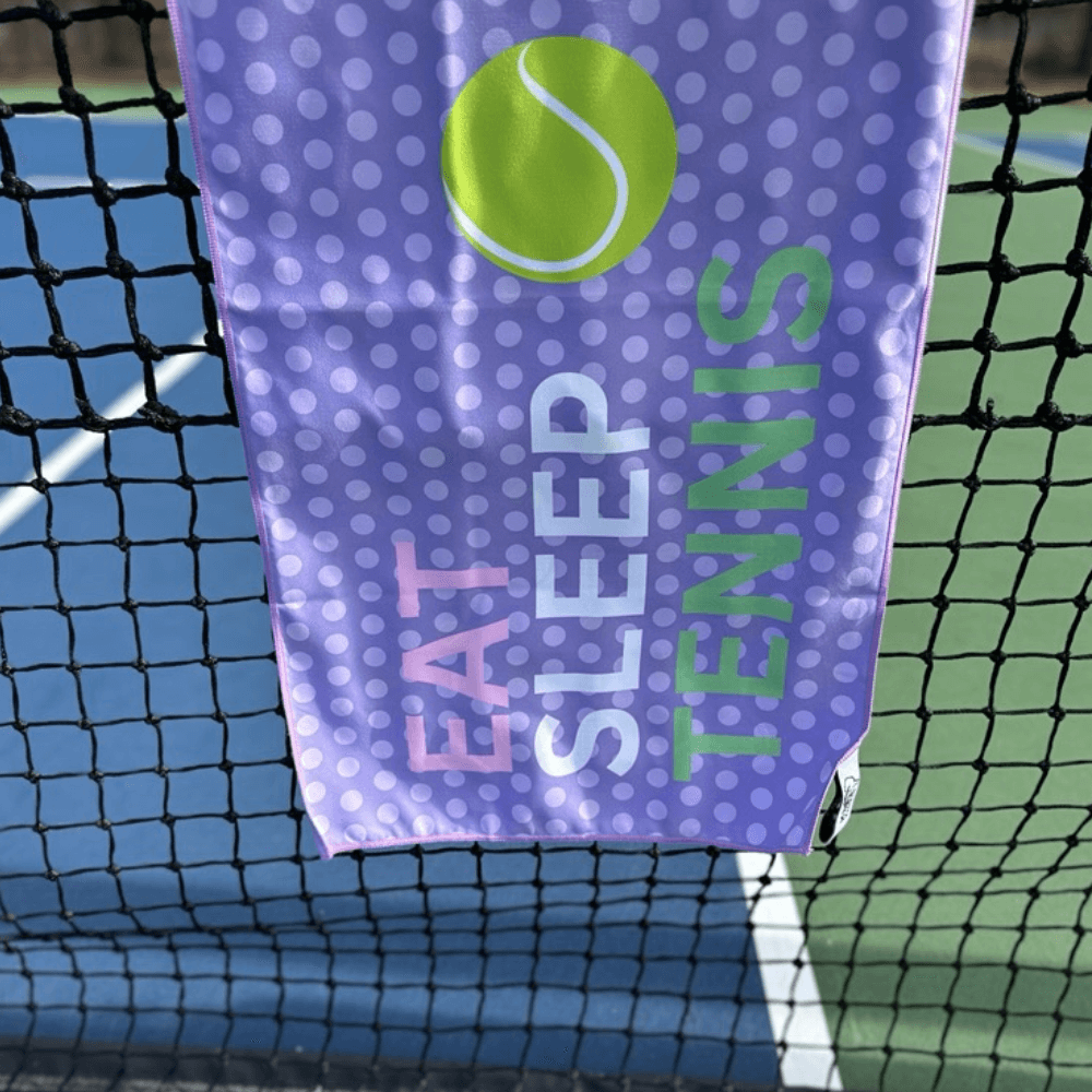Eat Sleep Tennis Double-Sided Microfiber Towel