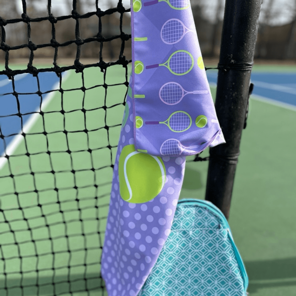 Eat Sleep Tennis Double-Sided Microfiber Towel