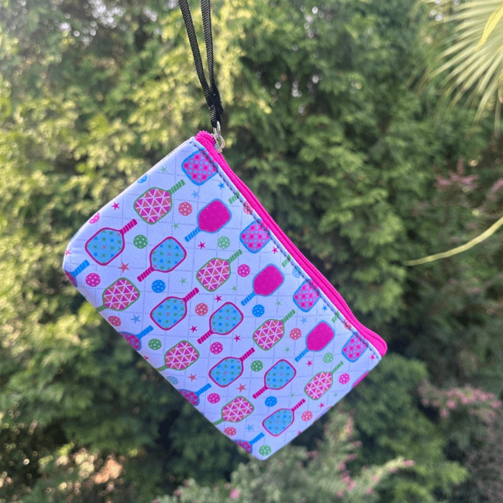 Pickleball Small Wristlet Pouch Purse