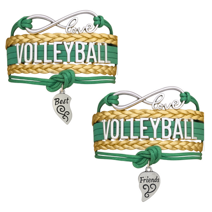 Volleyball Friendship Bracelets Set - Pick Your Team Colors