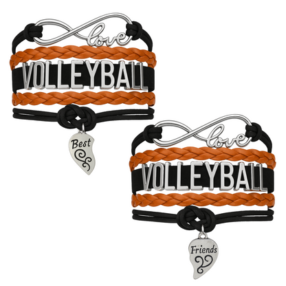 Volleyball Friendship Bracelets Set - Pick Your Team Colors