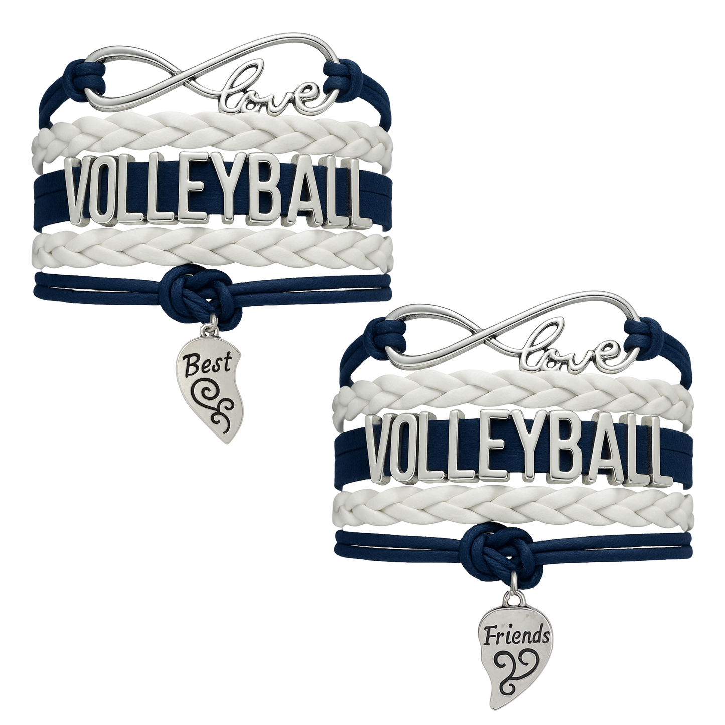 Volleyball Friendship Bracelets Set - Pick Your Team Colors