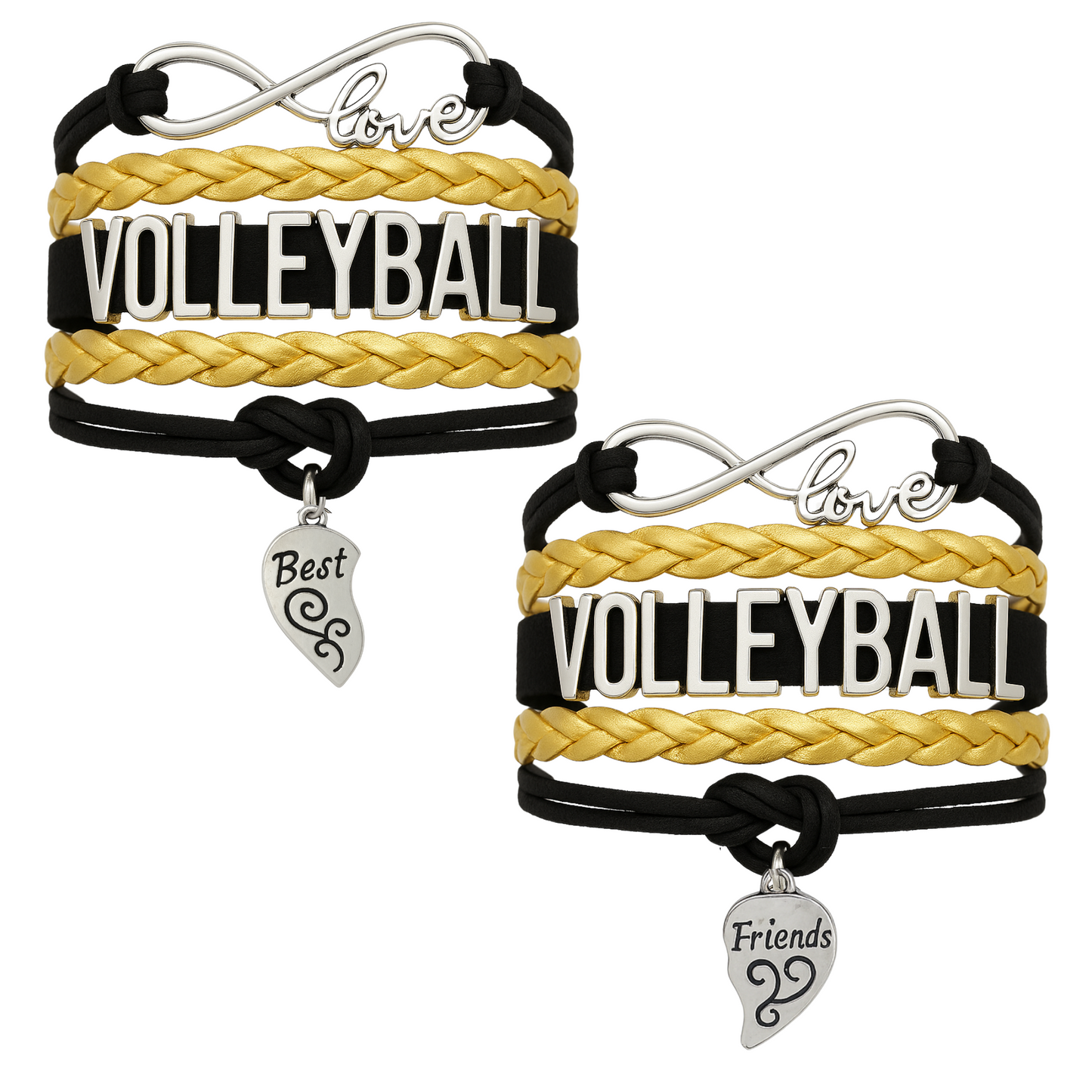 Volleyball Friendship Bracelets Set - Pick Your Team Colors