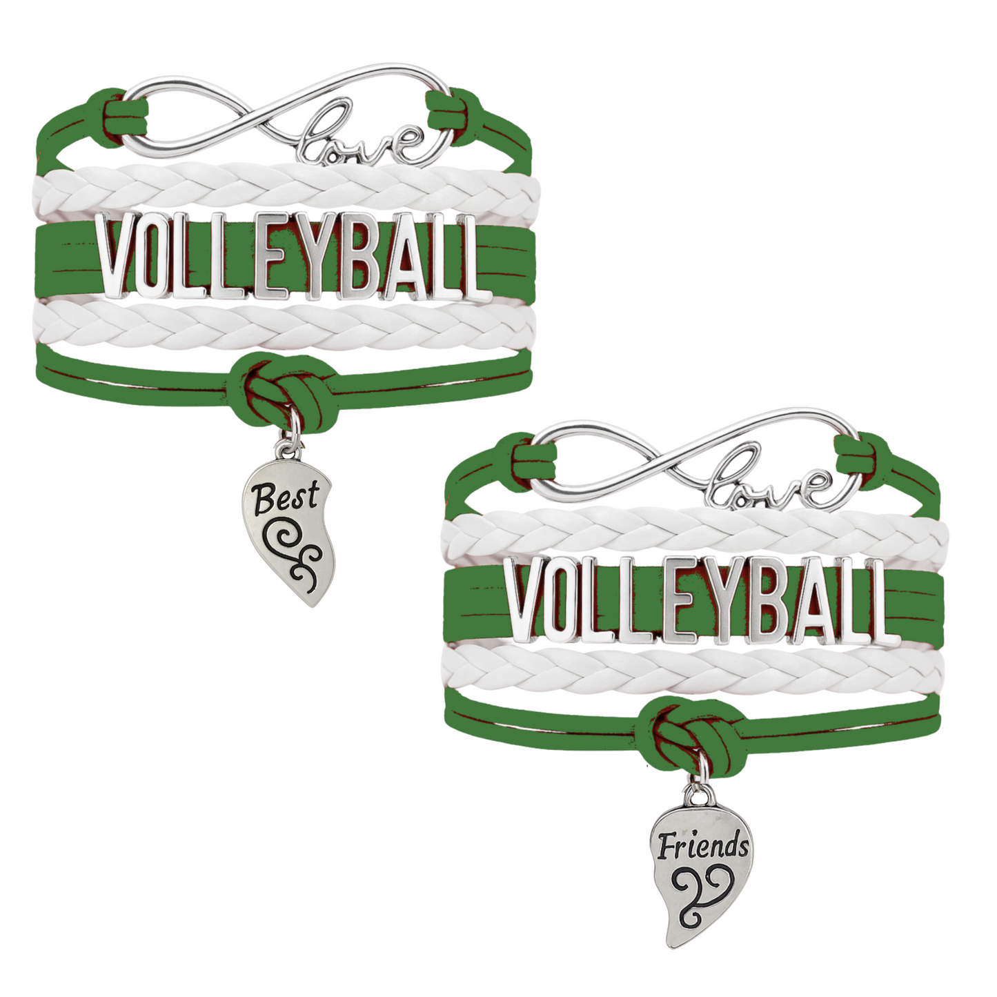 Volleyball Friendship Bracelets Set - Pick Your Team Colors
