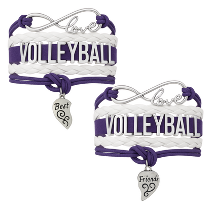 Volleyball Friendship Bracelets Set - Pick Your Team Colors