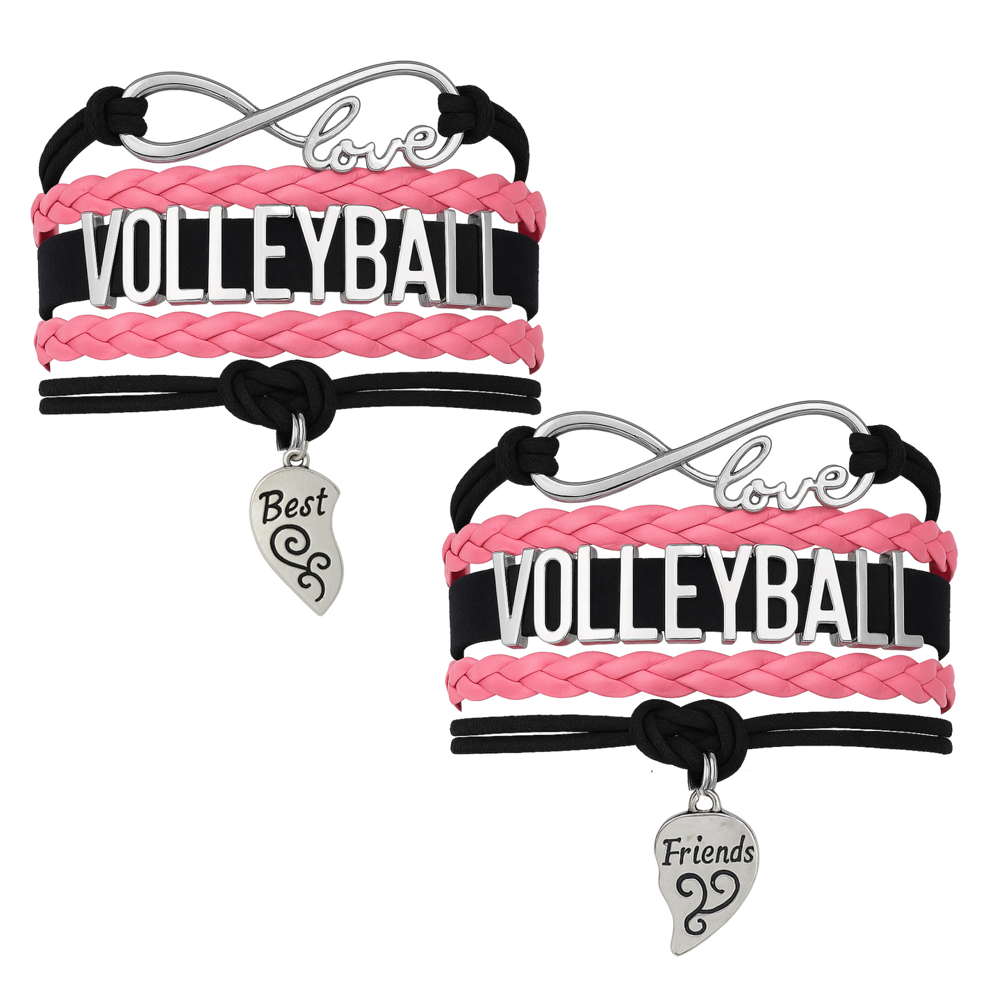 Volleyball Friendship Bracelets Set - Pick Your Team Colors