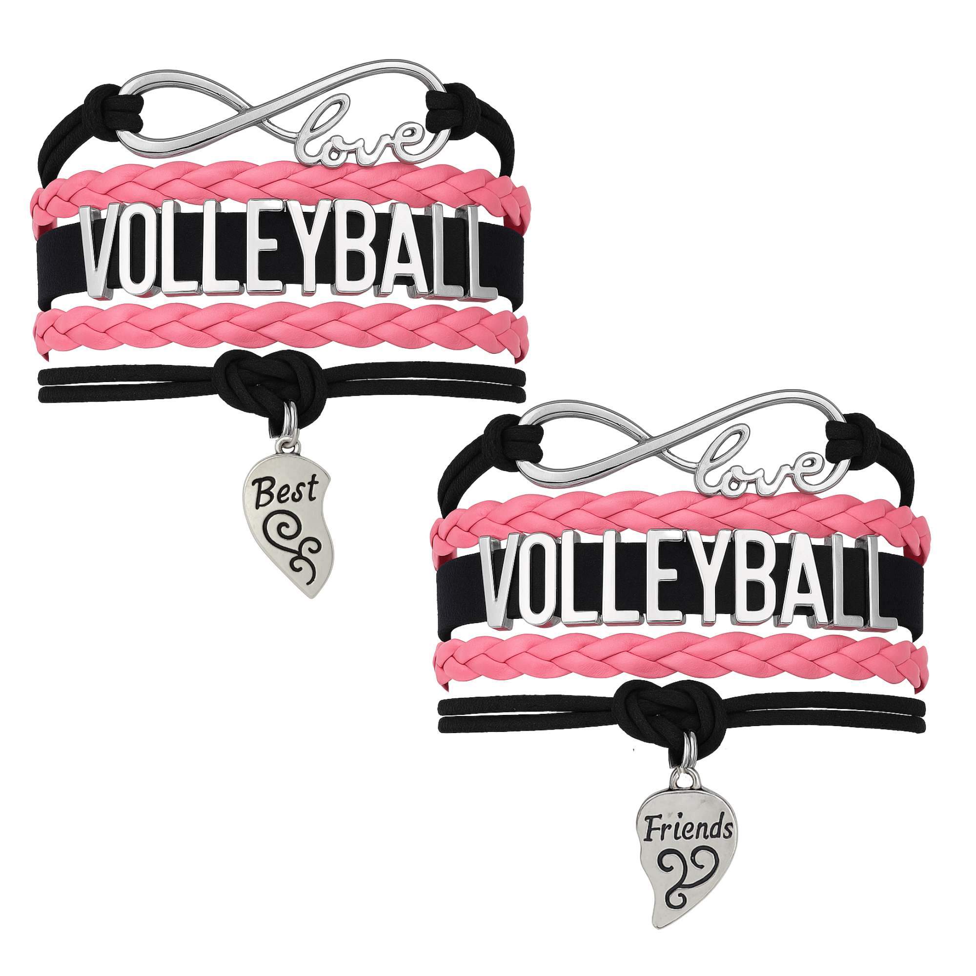 Volleyball Friendship Bracelets Set - Pick Your Team Colors