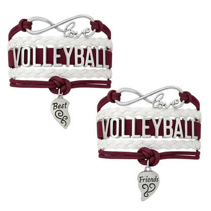 Volleyball Friendship Bracelets Set - Pick Your Team Colors
