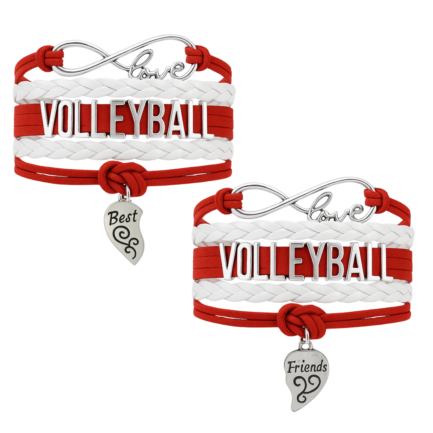 Volleyball Friendship Bracelets Set - Pick Your Team Colors