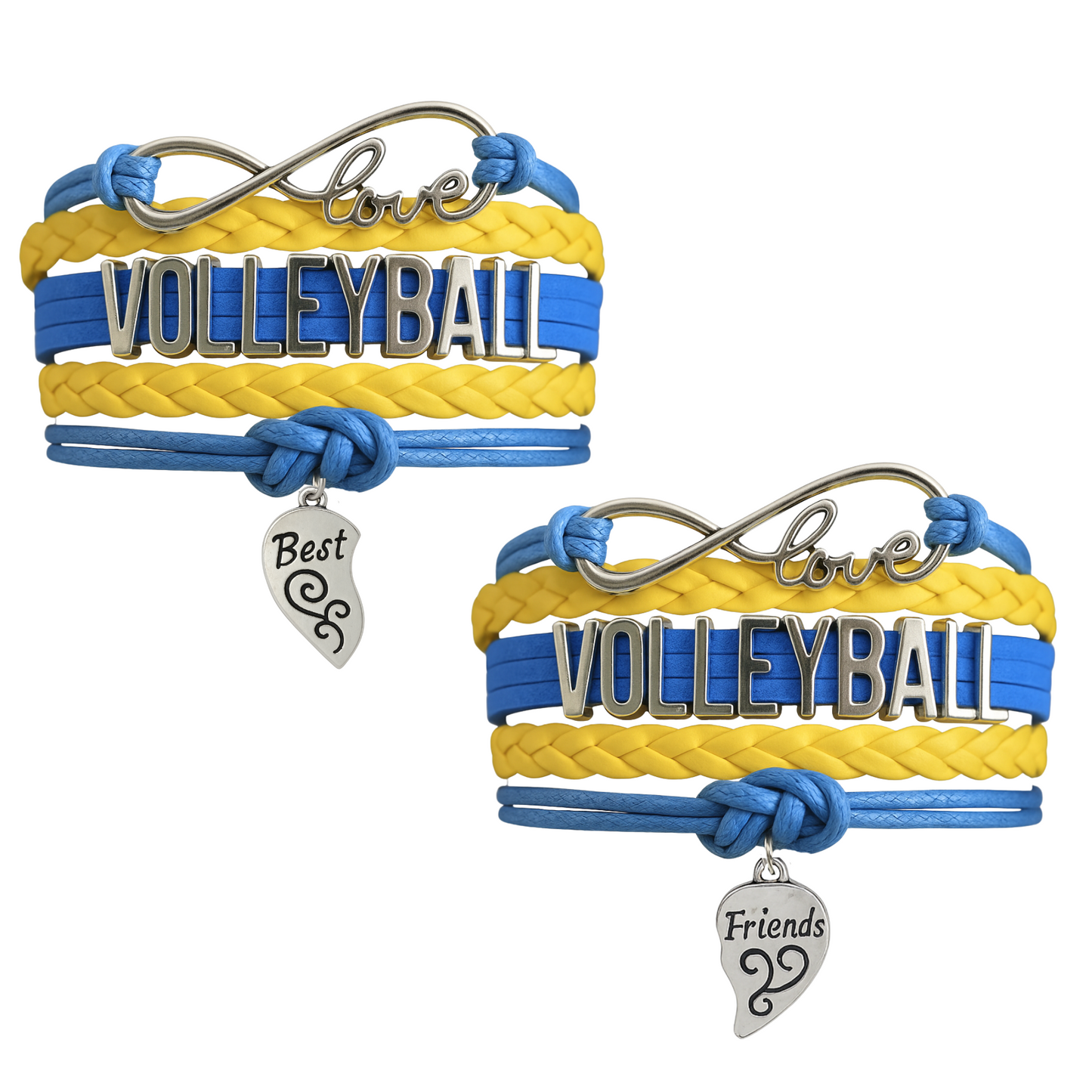 Volleyball Friendship Bracelets Set - Pick Your Team Colors