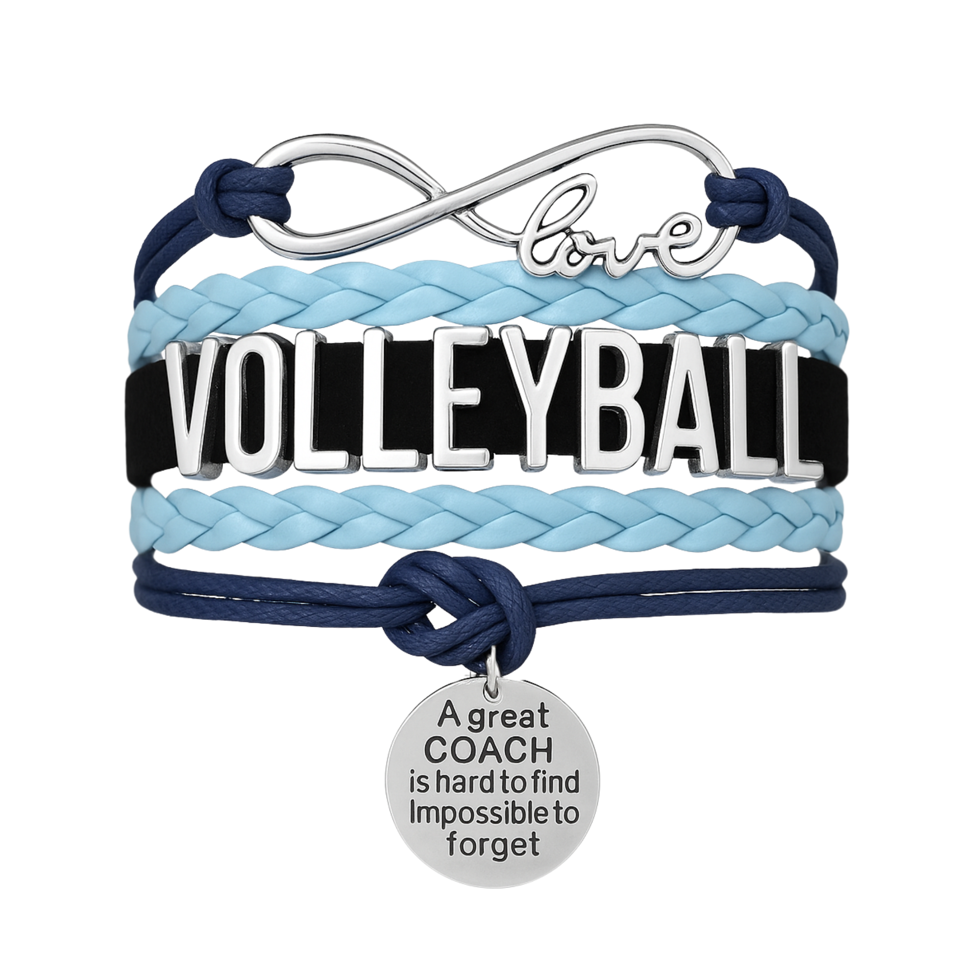 Volleyball Great Coach is Hard to Find  Bracelet - Pick Your Team Colors