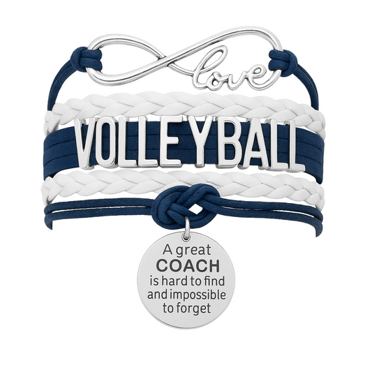 Volleyball Great Coach is Hard to Find  Bracelet - Pick Your Team Colors