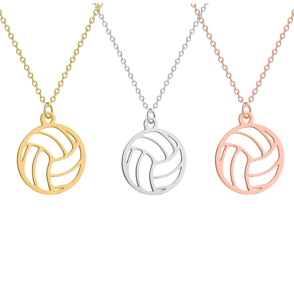 Volleyball Stainless Steel Necklace