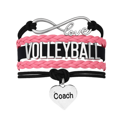 Volleyball Coach Bracelet - Pick Your Team Colors