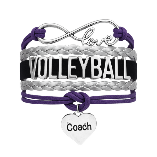 Volleyball Coach Bracelet - Pick Your Team Colors