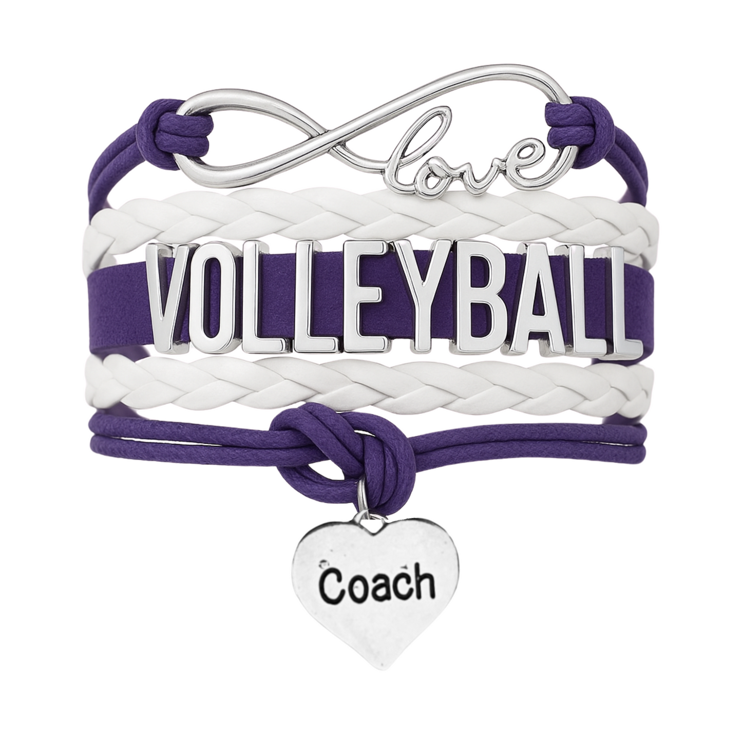 Volleyball Coach Bracelet - Pick Your Team Colors