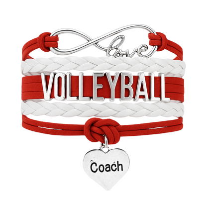 Volleyball Coach Bracelet - Pick Your Team Colors