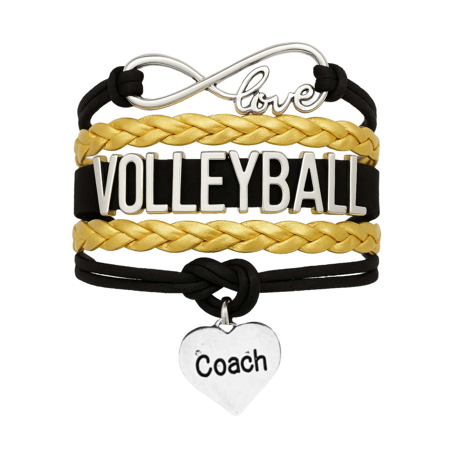 Volleyball Coach Bracelet - Pick Your Team Colors