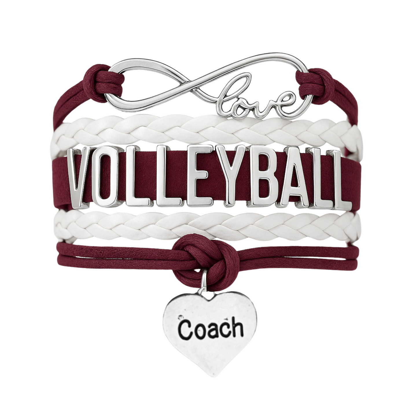 Volleyball Coach Bracelet - Pick Your Team Colors