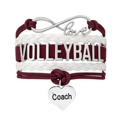 Volleyball Coach Bracelet - Pick Your Team Colors