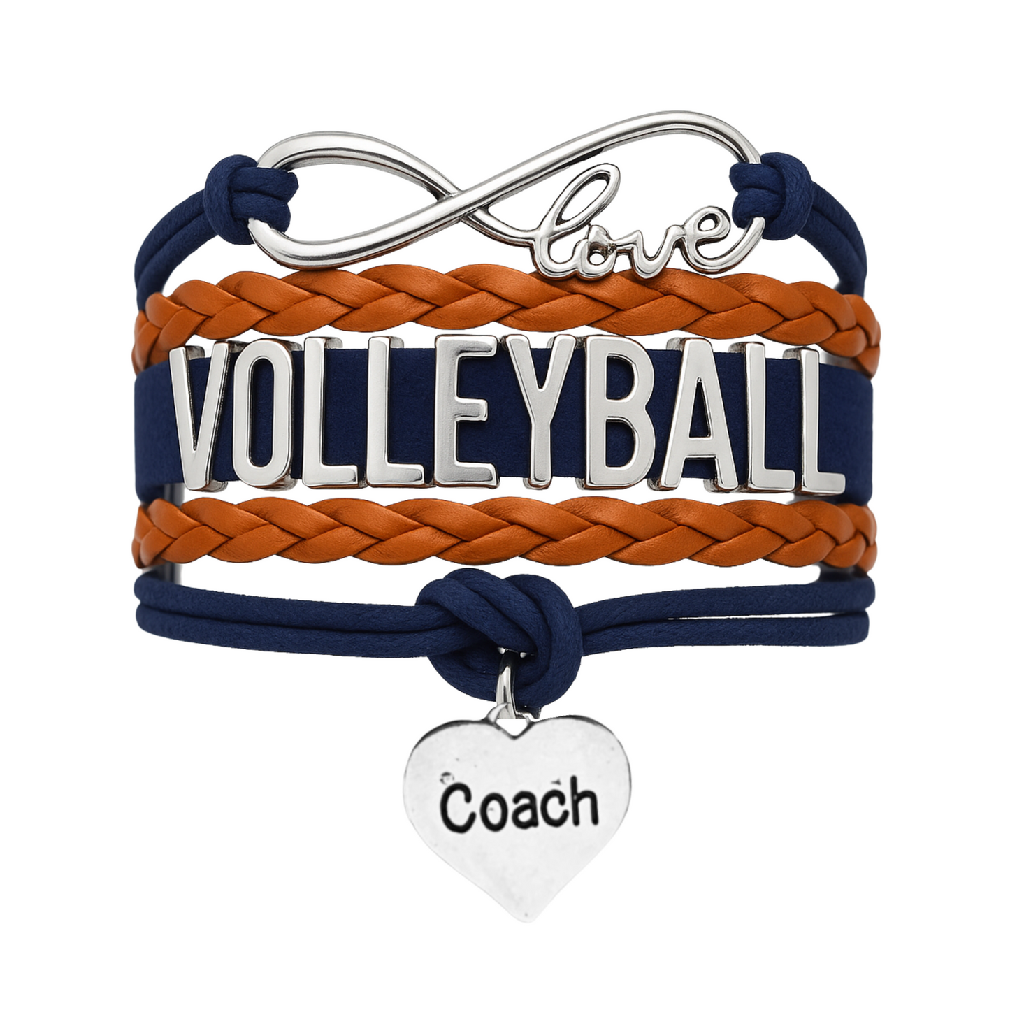 Volleyball Coach Bracelet - Pick Your Team Colors
