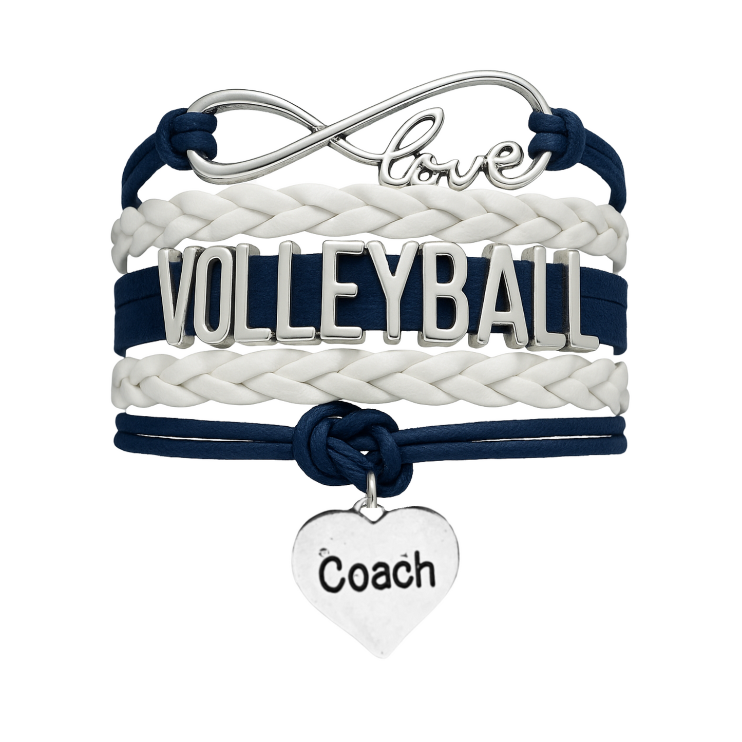 Volleyball Coach Bracelet - Pick Your Team Colors