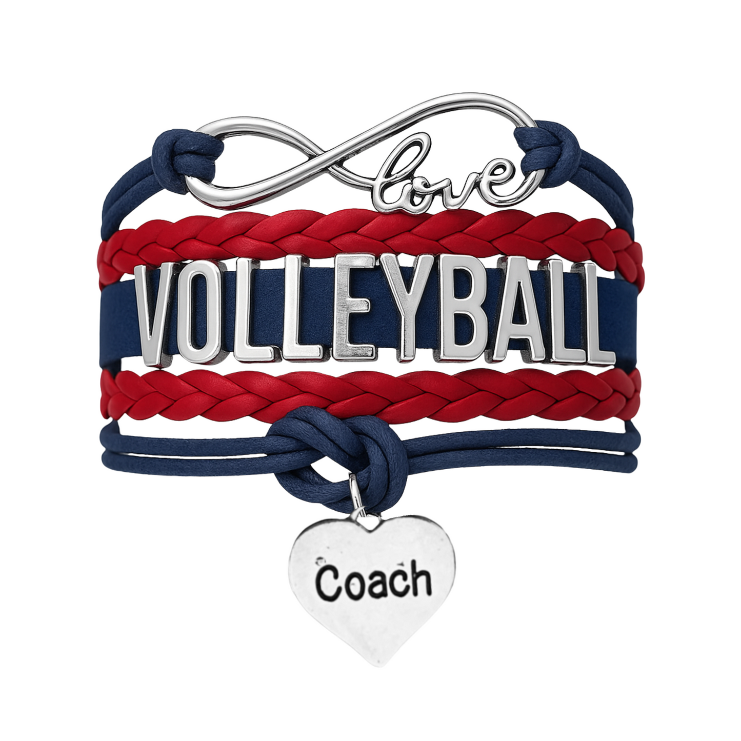 Volleyball Coach Bracelet - Pick Your Team Colors