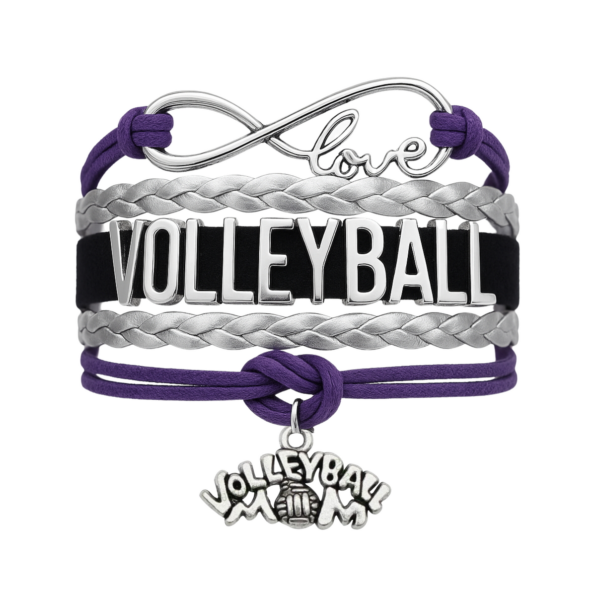 Volleyball Mom Infinity Bracelet - Pick Colors