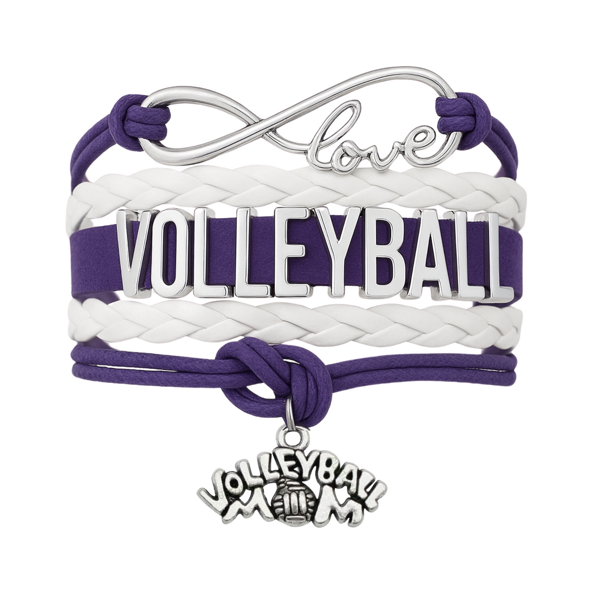 Volleyball Mom Infinity Bracelet - Pick Colors