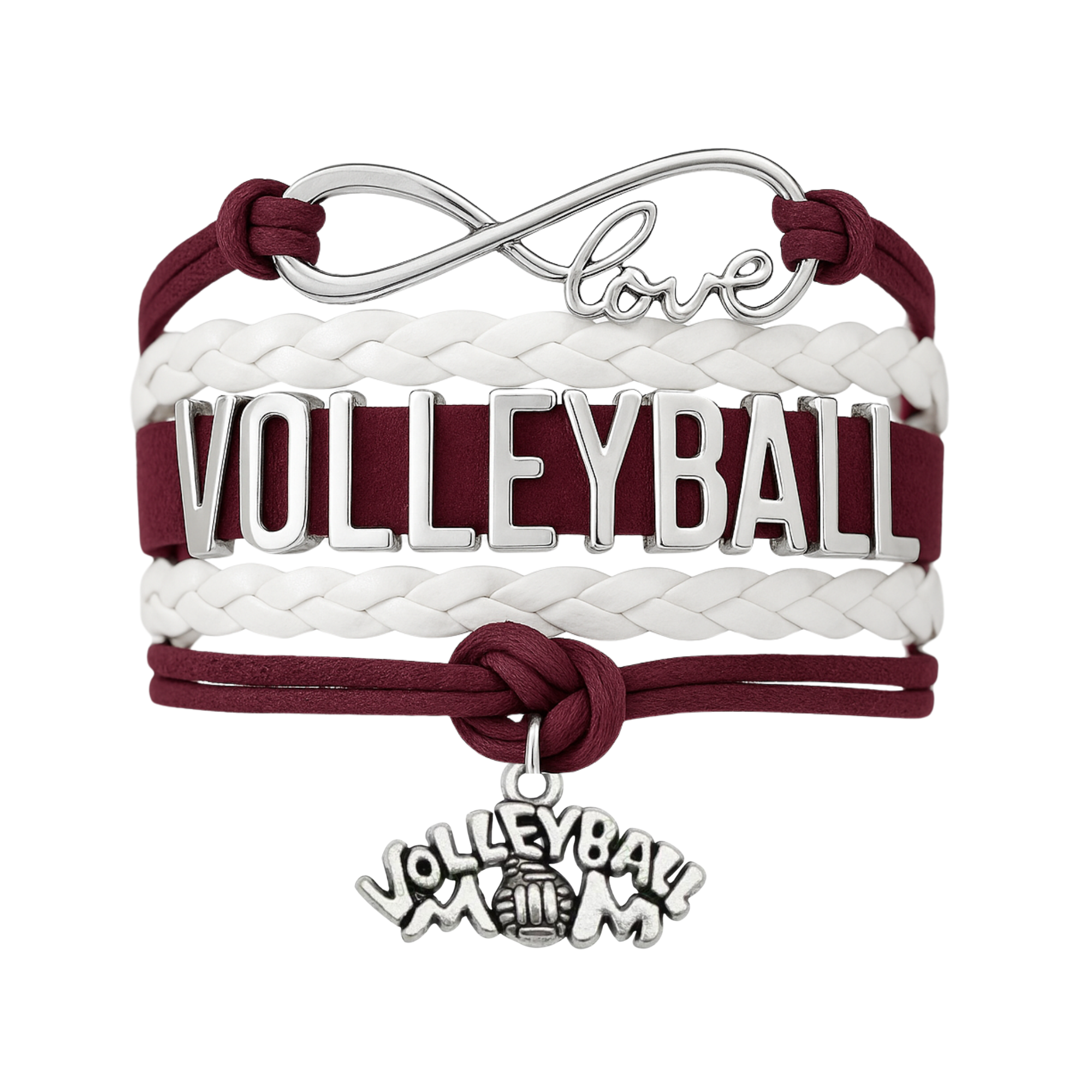 Volleyball Mom Infinity Bracelet - Pick Colors