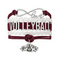 Maroon/White