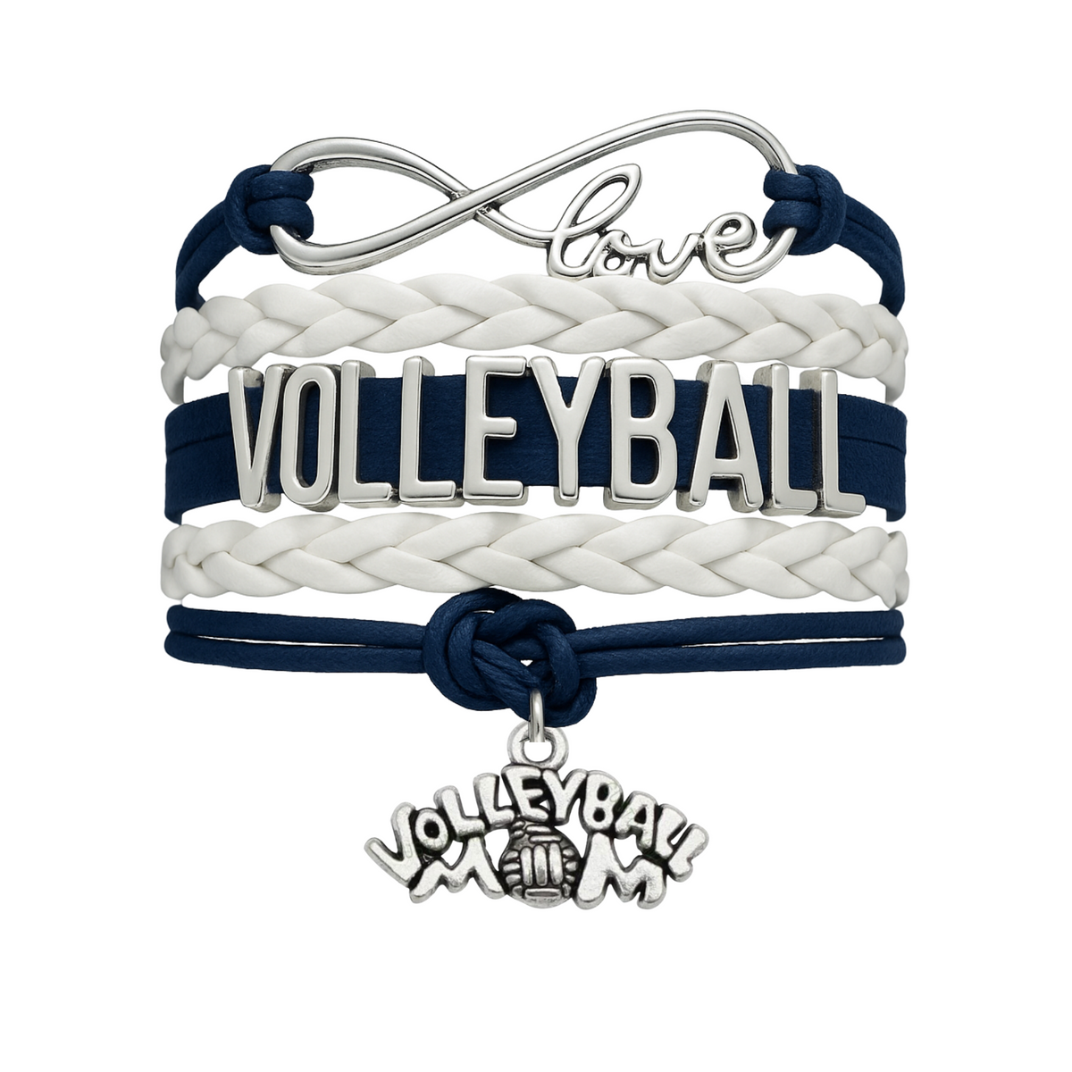 Volleyball Mom Infinity Bracelet - Pick Colors