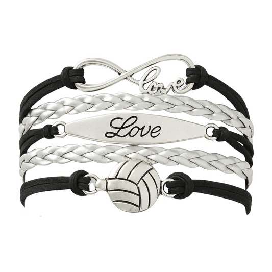 Love Volleyball Infinity Bracelet