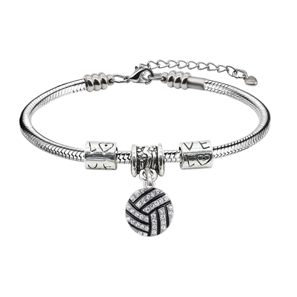 Volleyball Love Snake Rope Bracelet