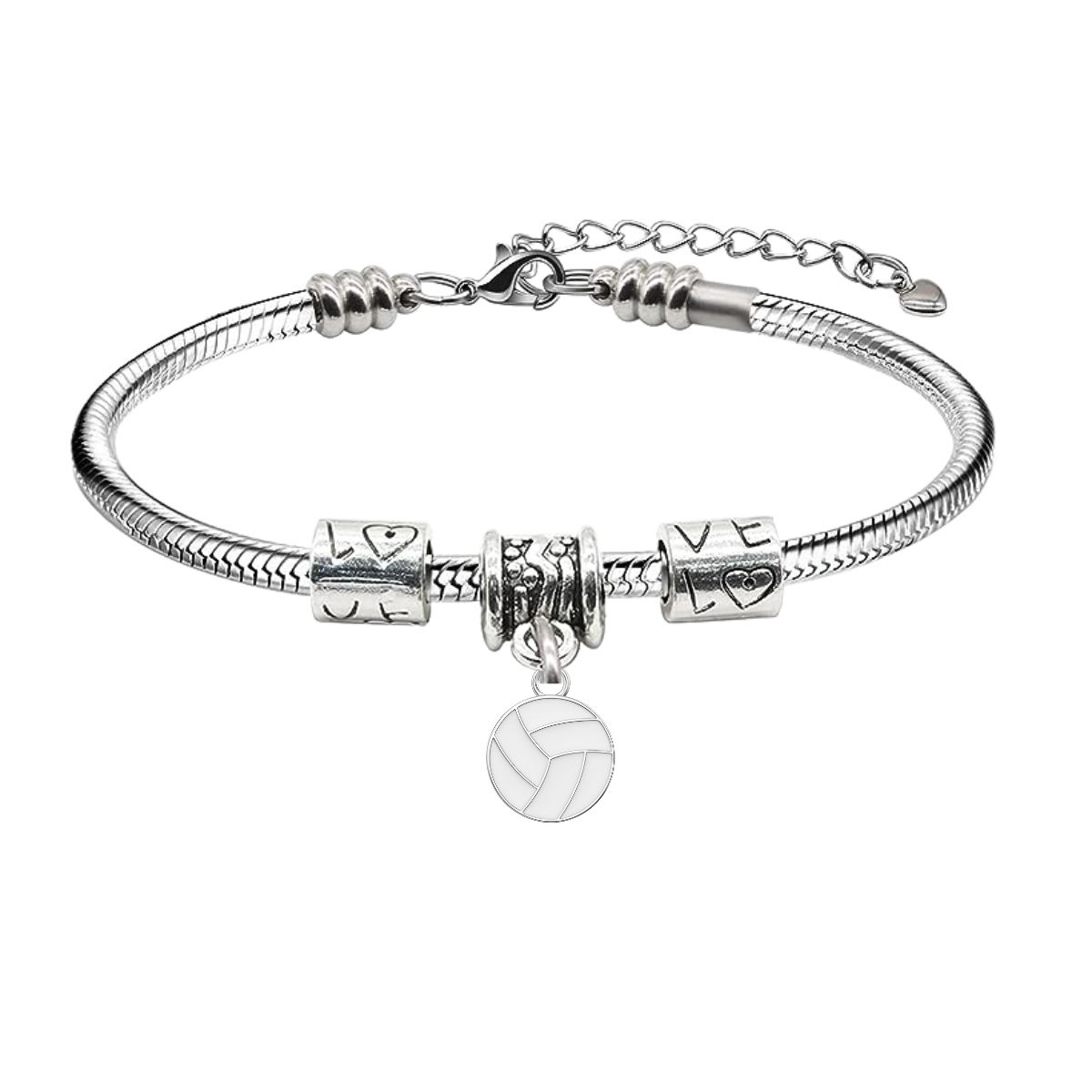 Volleyball Love Snake Rope Bracelet