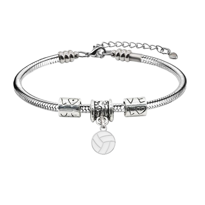 Volleyball Love Snake Rope Bracelet