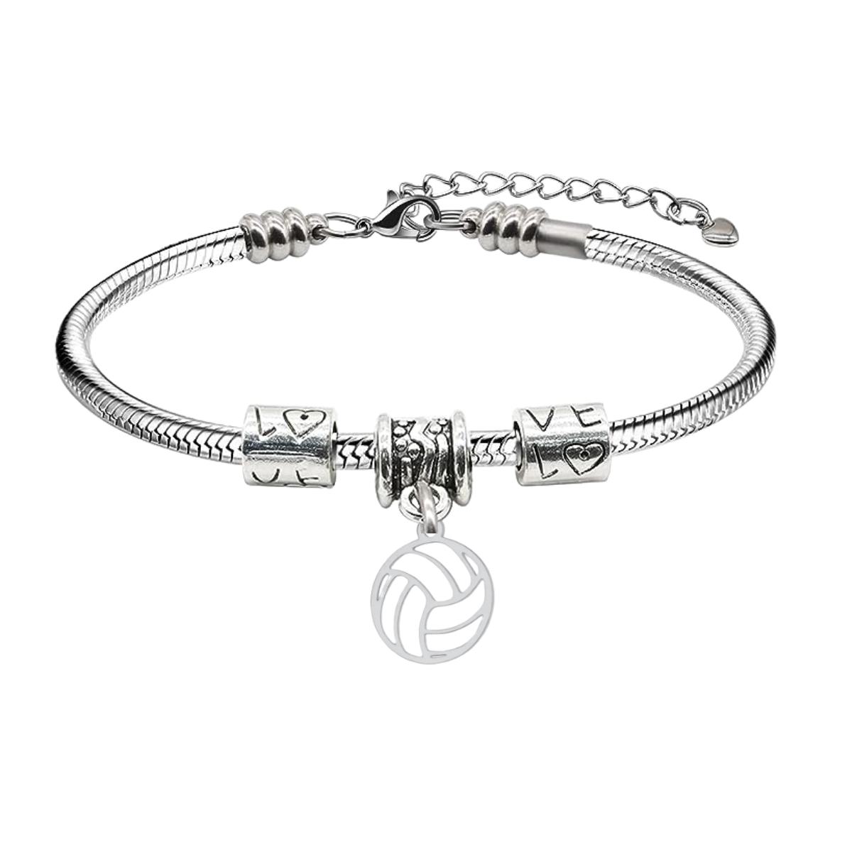 Volleyball Love Snake Rope Bracelet